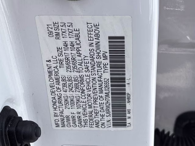 2021 Platinum White Pearl Honda CR-V Special Edition AWD SUV