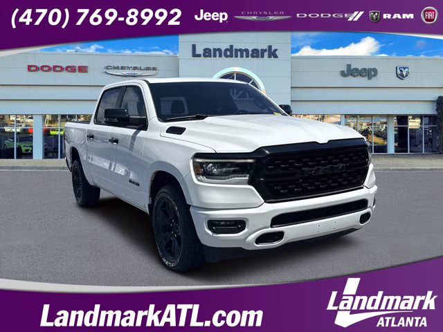 2023 Bright White Clearcoat Ram 1500 Big Horn 4X4 Truck