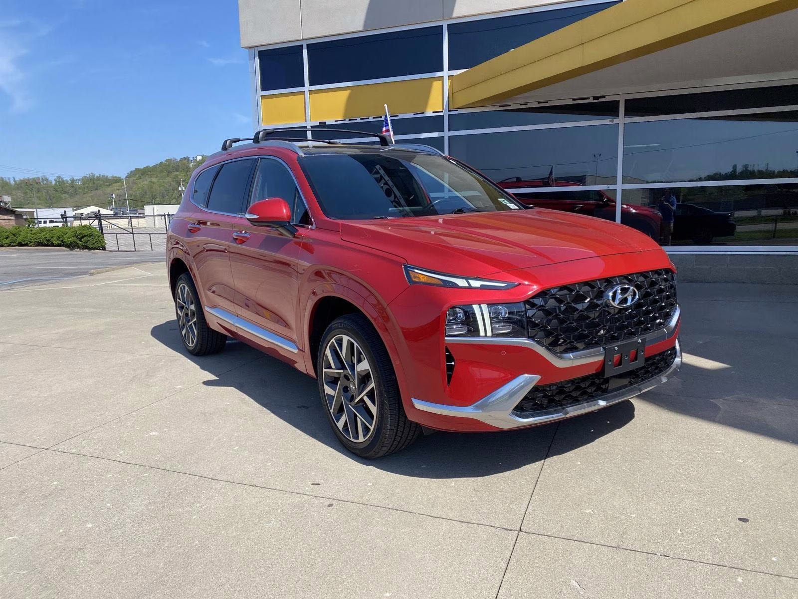 2023 Calypso Red Hyundai Santa Fe Calligraphy AWD SUV