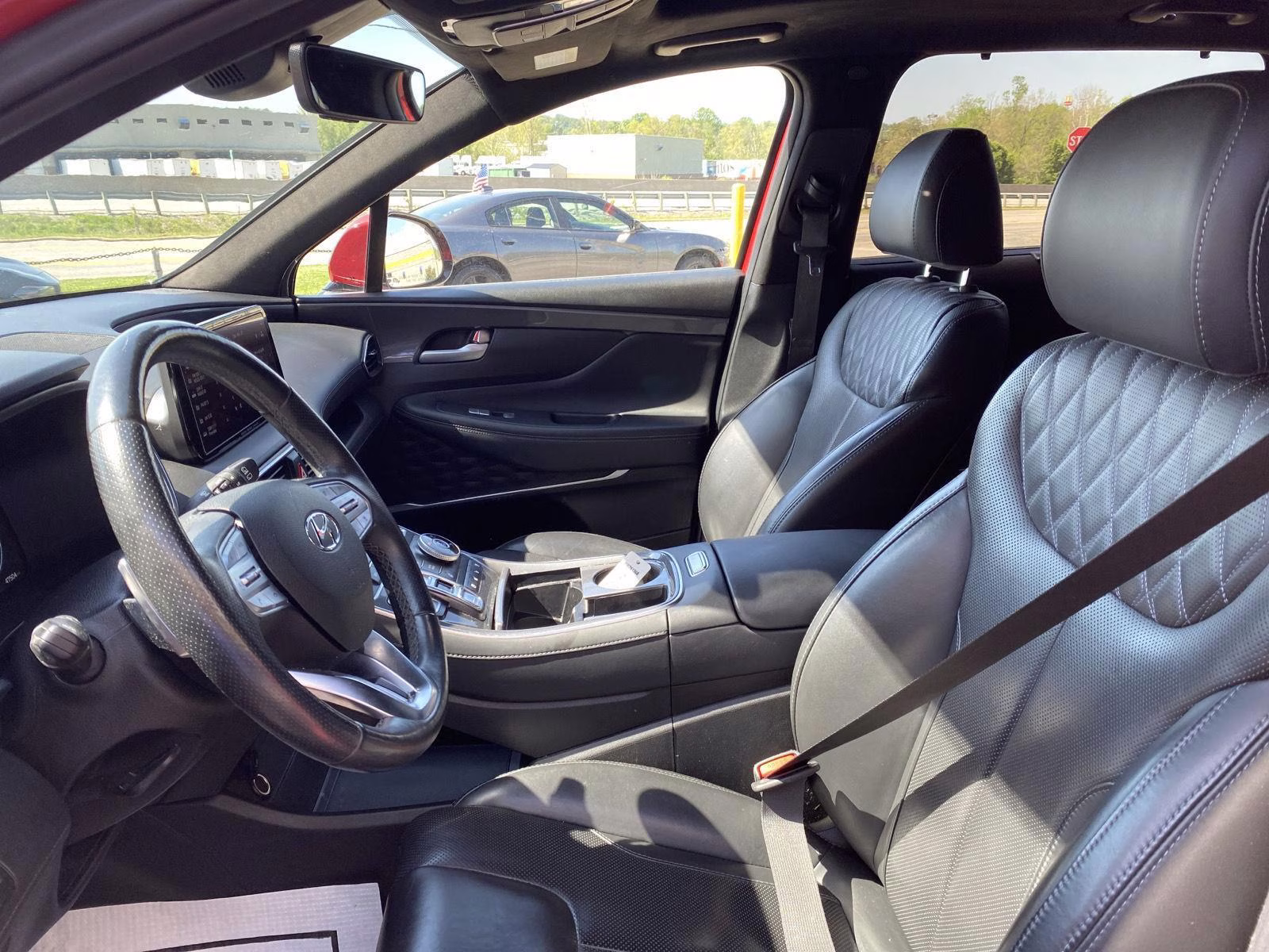 2023 Calypso Red Hyundai Santa Fe Calligraphy AWD SUV