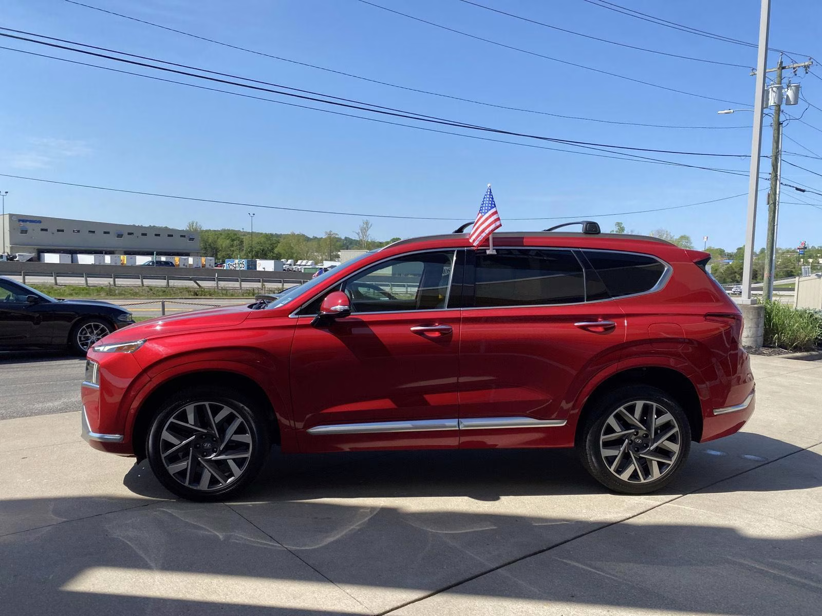 2023 Calypso Red Hyundai Santa Fe Calligraphy AWD SUV