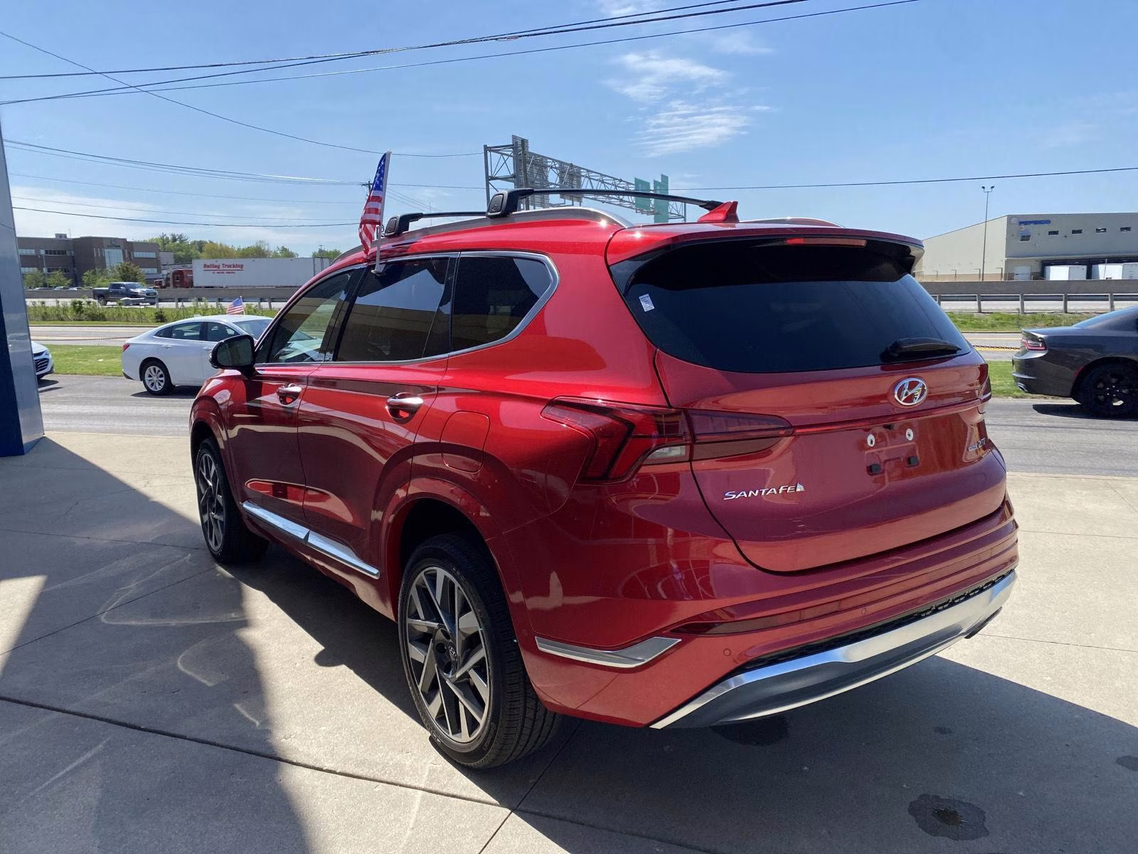 2023 Calypso Red Hyundai Santa Fe Calligraphy AWD SUV