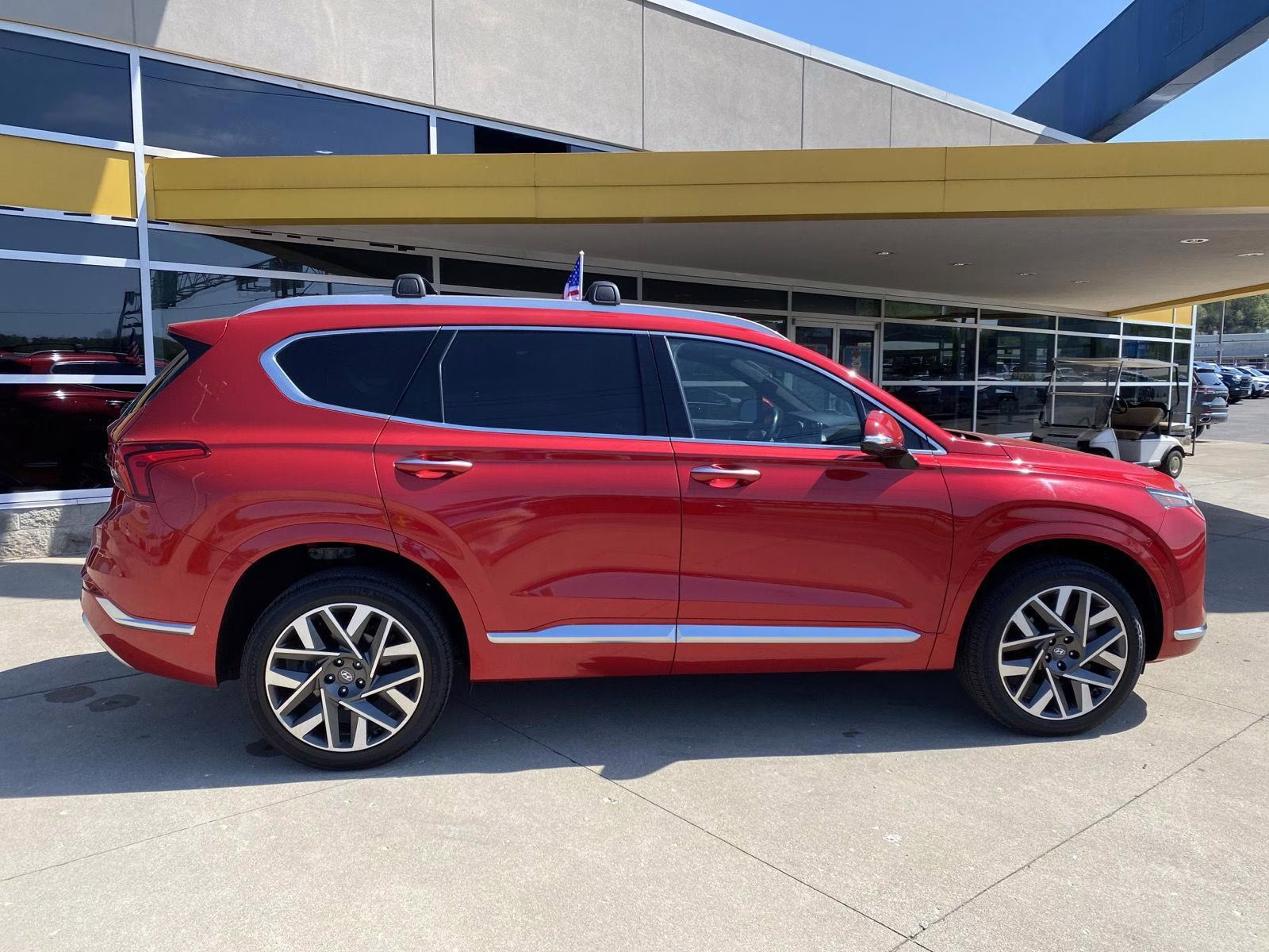 2023 Calypso Red Hyundai Santa Fe Calligraphy AWD SUV