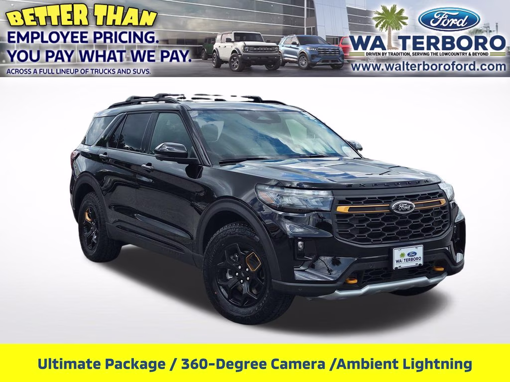 2026 Agate Black Metallic Ford Explorer Tremor 4X4 SUV
