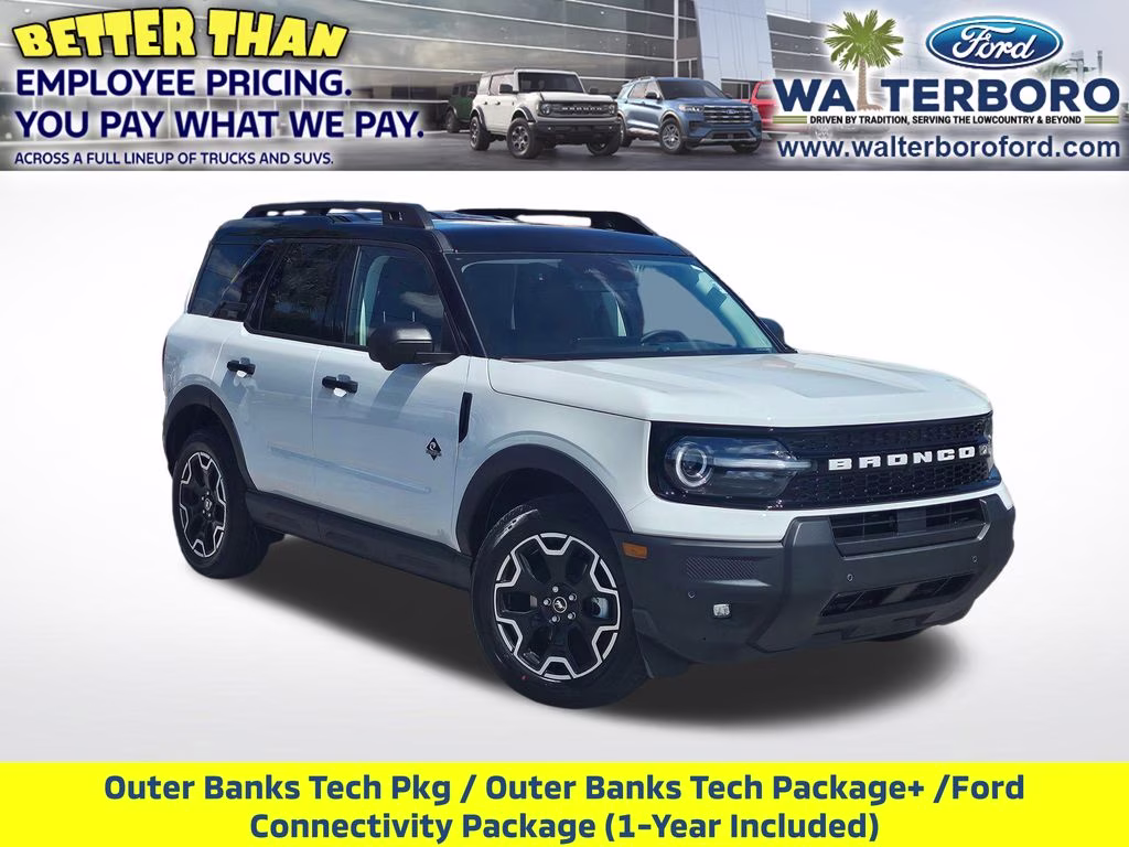2026 Oxford White Ford Bronco Sport Outer Banks 4X4 SUV