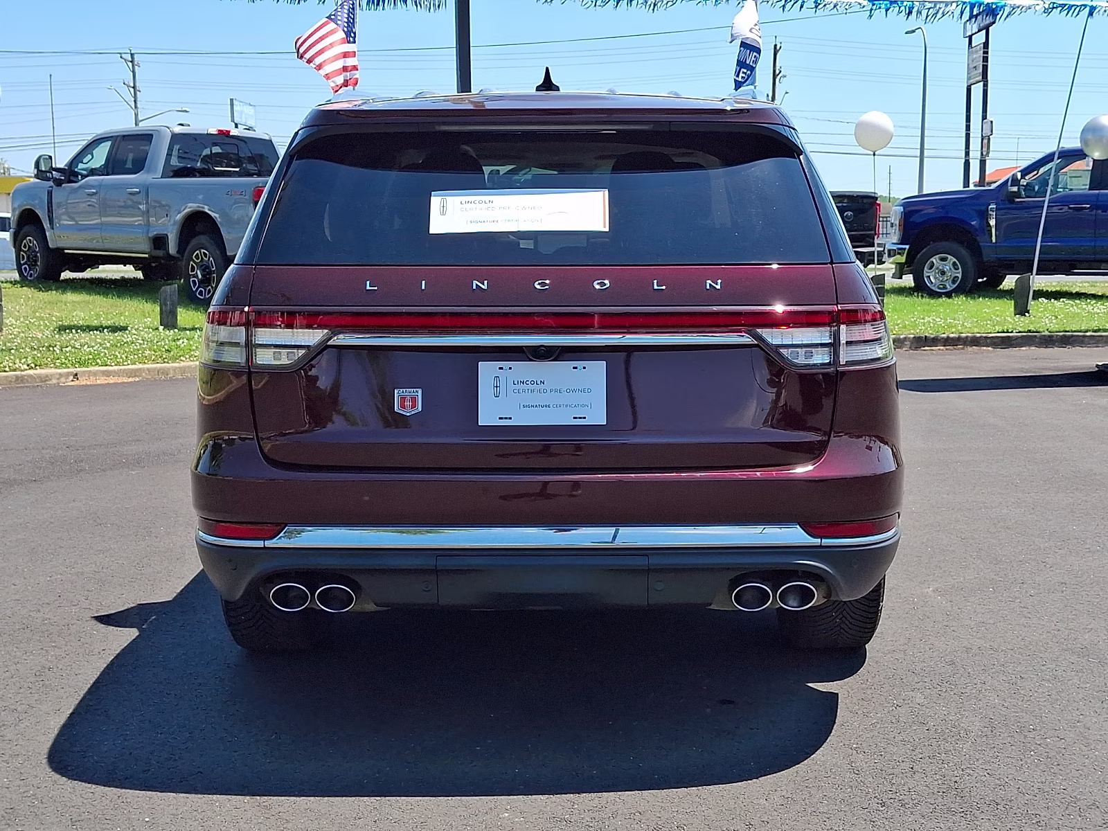 2022 Burgundy Velvet Metallic Tinted Clearcoat - R3 Lincoln Aviator Reserve AWD
