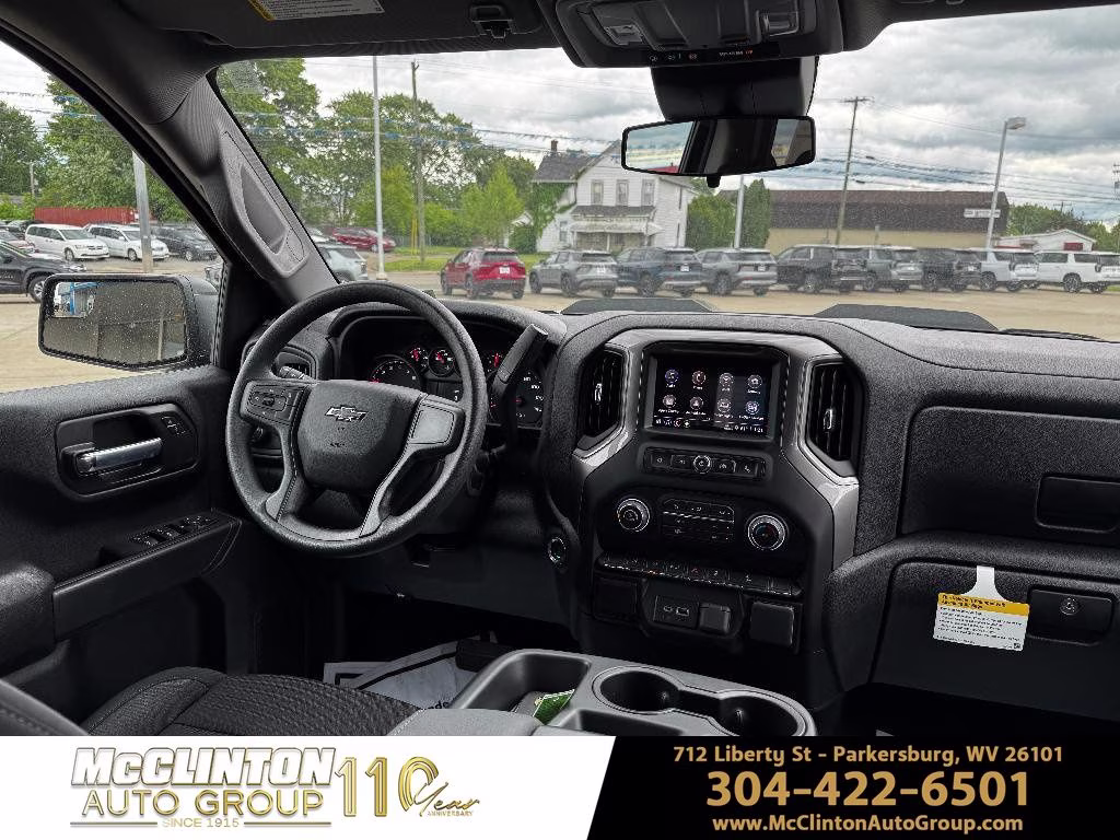 2026 Black Chevrolet Silverado 1500 Custom Trail Boss 4X4 Truck