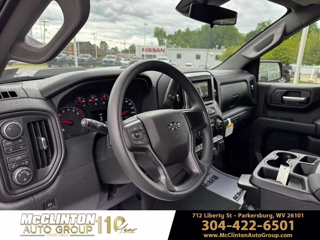 2026 Black Chevrolet Silverado 1500 Custom Trail Boss 4X4 Truck