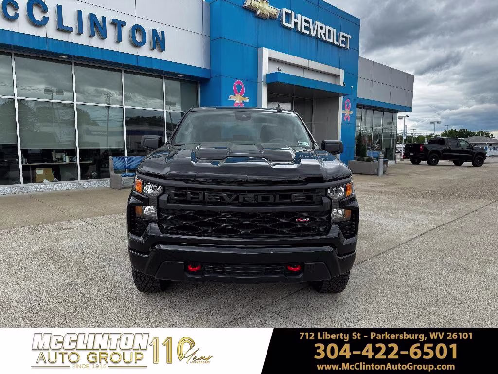 2026 Black Chevrolet Silverado 1500 Custom Trail Boss 4X4 Truck