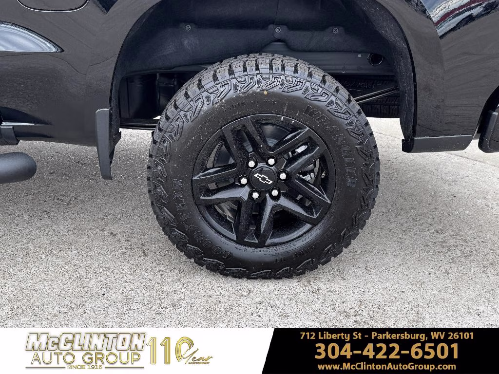 2026 Black Chevrolet Silverado Custom Trail Boss 4X4 Truck