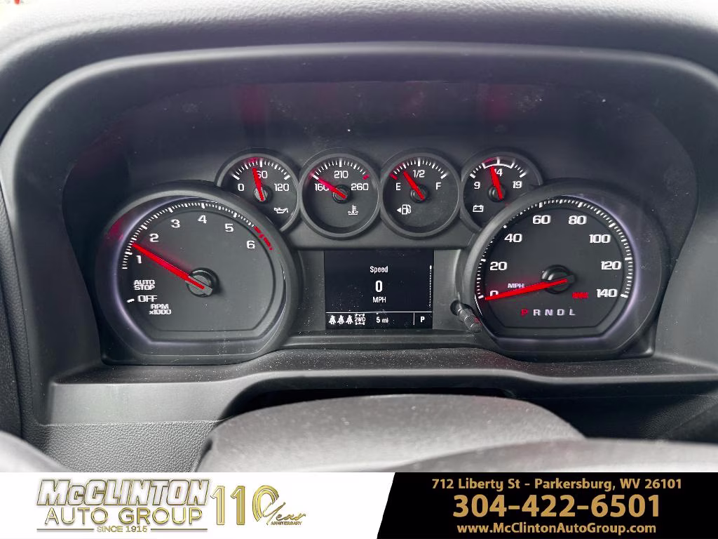 2026 Black Chevrolet Silverado Custom Trail Boss 4X4 Truck
