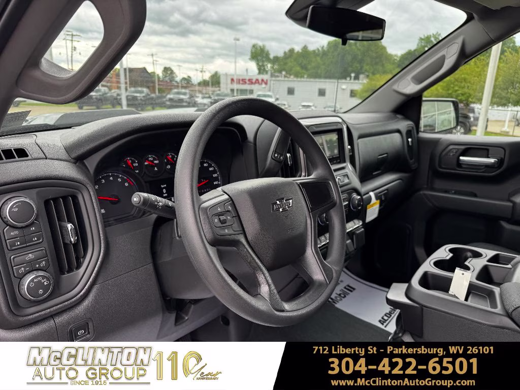 2026 Black Chevrolet Silverado Custom Trail Boss 4X4 Truck