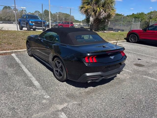 2025 Shadow Black Ford Mustang EcoBoost Premium RWD Convertible