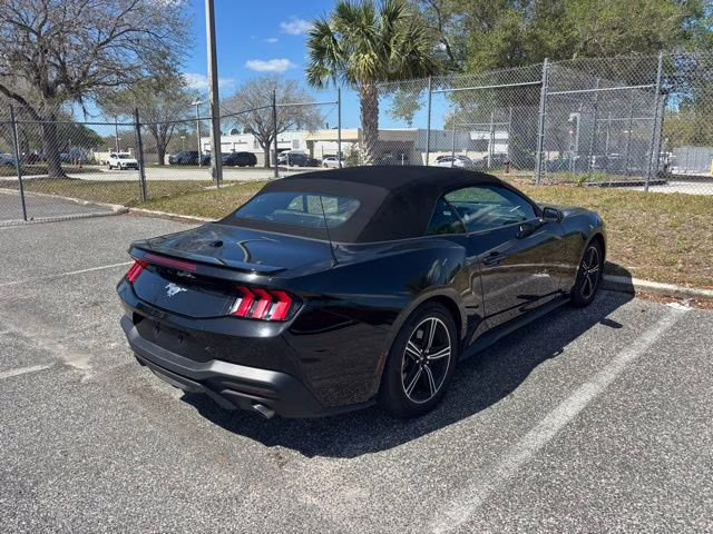 2025 Shadow Black Ford Mustang EcoBoost Premium RWD Convertible