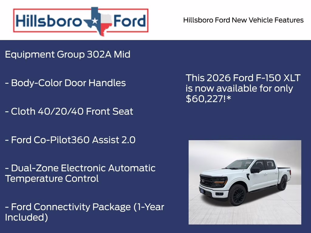 2026 Oxford White Ford F-150 XLT 4X4 Truck