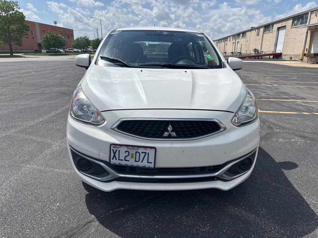 2020 Pearl White Mitsubishi Mirage ES FWD Hatchback