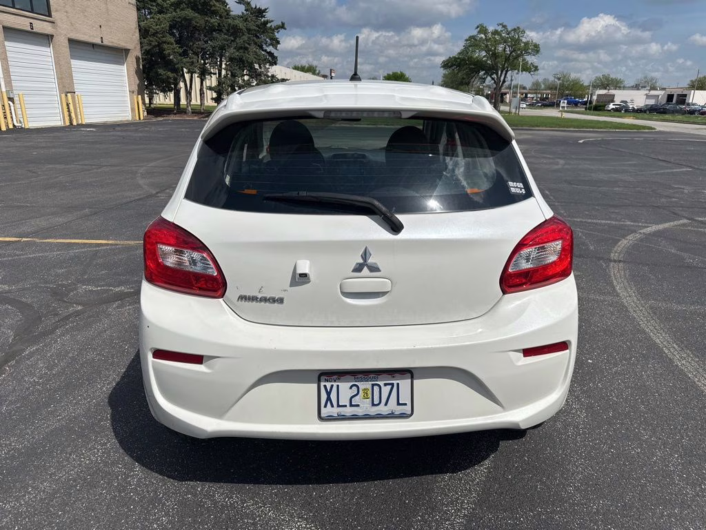 2020 Pearl White Mitsubishi Mirage ES FWD Hatchback