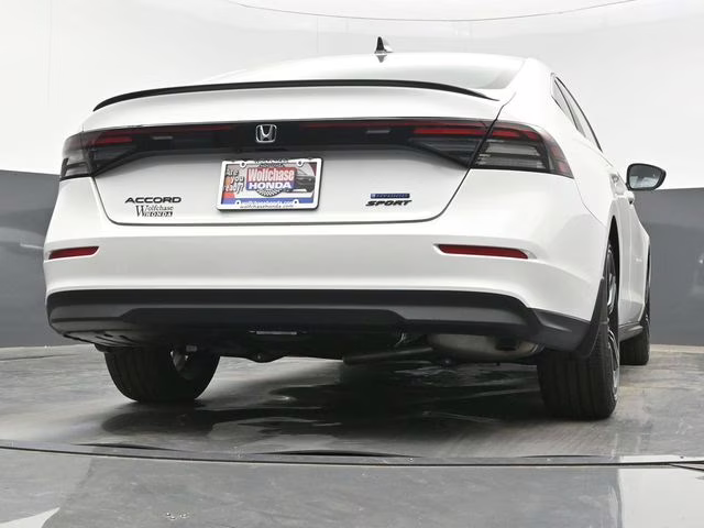 2026 Platinum White Pearl Honda Accord Hybrid Sport FWD Sedan