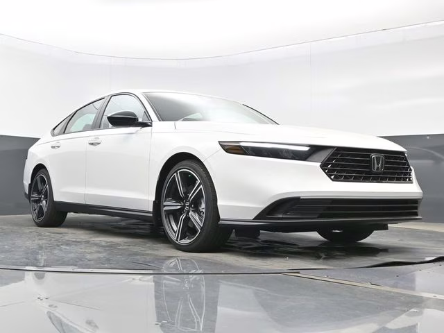 2026 Platinum White Pearl Honda Accord Hybrid Sport FWD Sedan