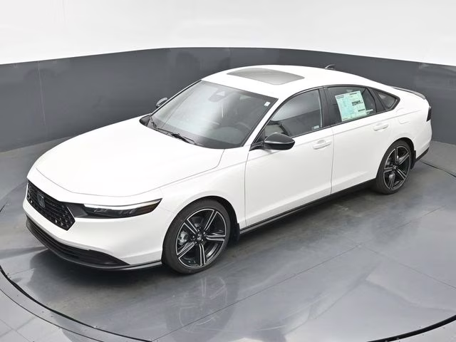 2026 Platinum White Pearl Honda Accord Hybrid Sport FWD Sedan