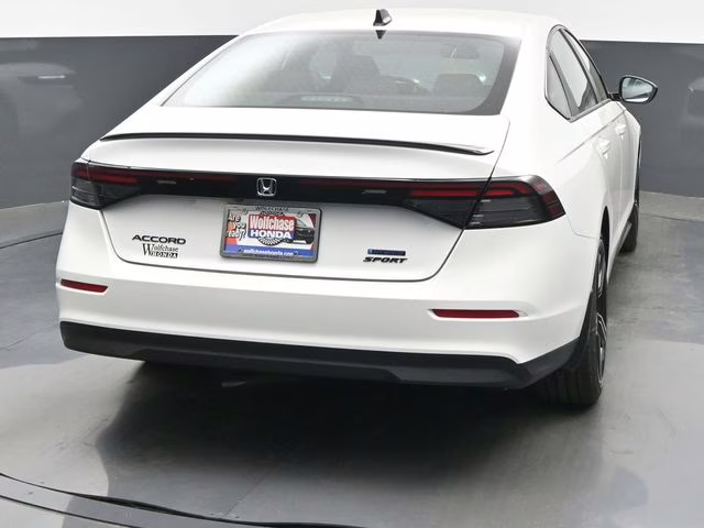 2026 Platinum White Pearl Honda Accord Hybrid Sport FWD Sedan