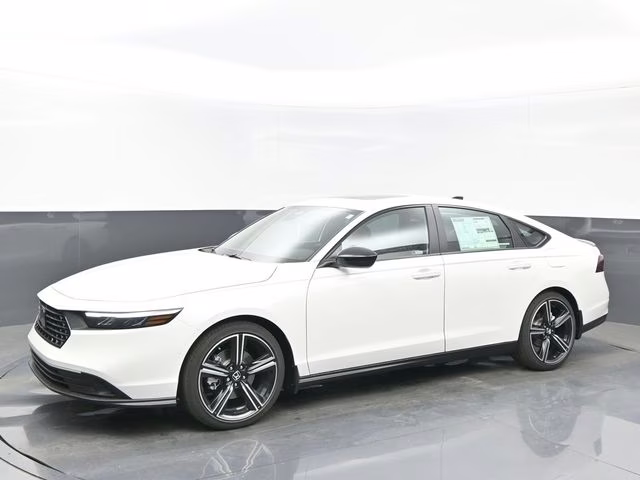 2026 Platinum White Pearl Honda Accord Hybrid Sport FWD Sedan