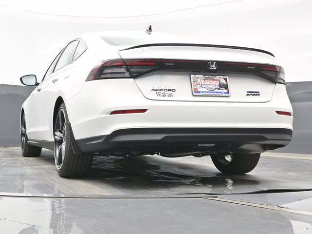 2026 Platinum White Pearl Honda Accord Hybrid Sport FWD Sedan