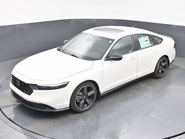 2026 Platinum White Pearl Honda Accord Hybrid Sport FWD Sedan