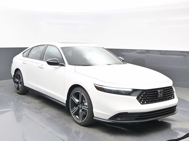 2026 Platinum White Pearl Honda Accord Hybrid Sport FWD Sedan