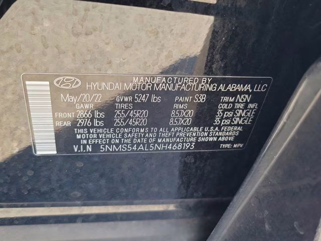 2022 Twilight Black Hyundai Santa Fe Calligraphy FWD SUV