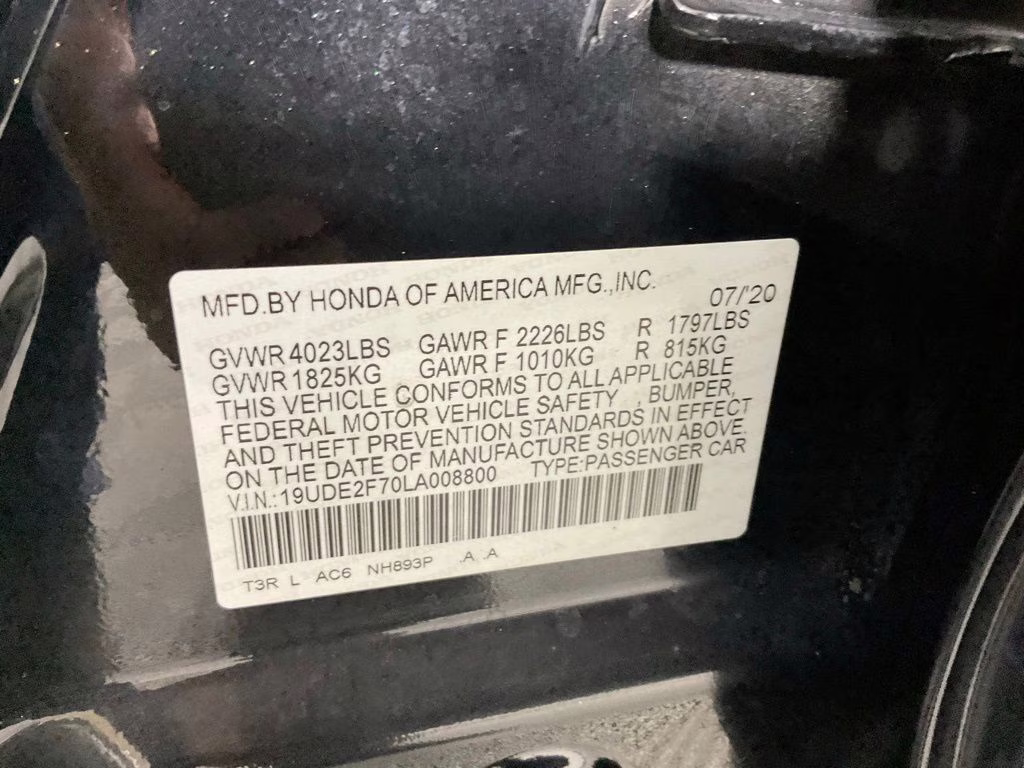 2020 Black Acura ILX Premium Package FWD Sedan