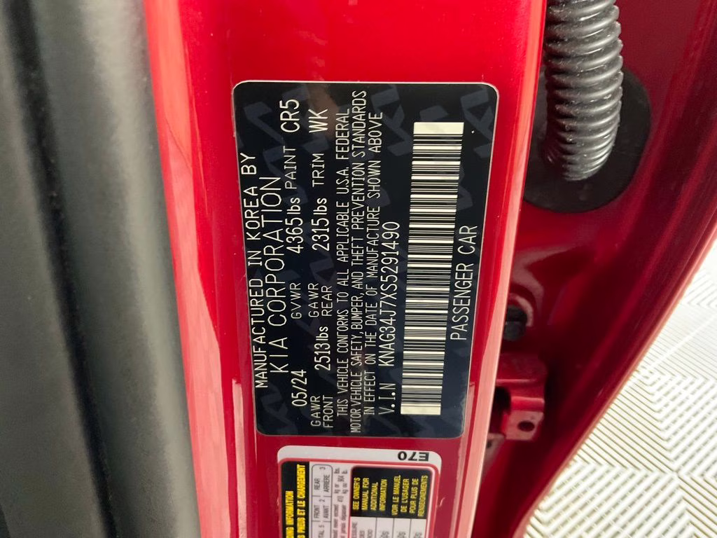 2025 Red Kia K5 EX FWD Sedan