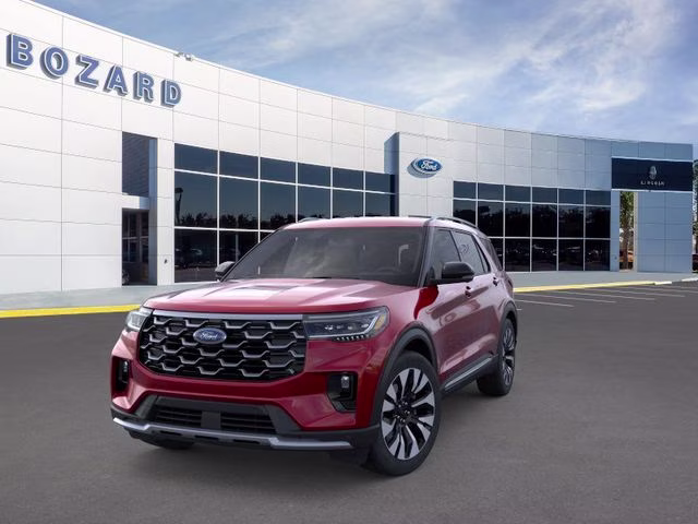 2026 Rapid Red Metallic Tinted Clearcoat Ford Explorer Platinum 4X4 SUV