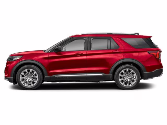 2026 Rapid Red Metallic Tinted Clearcoat Ford Explorer Platinum 4X4 SUV