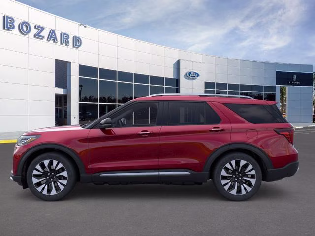 2026 Rapid Red Metallic Tinted Clearcoat Ford Explorer Platinum 4X4 SUV