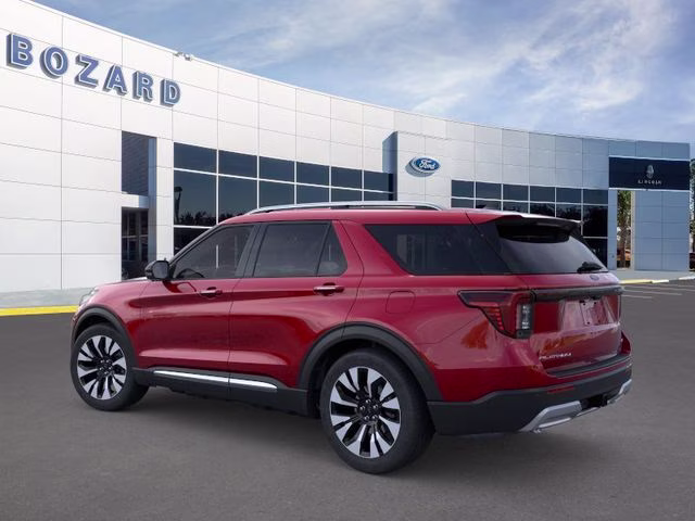 2026 Rapid Red Metallic Tinted Clearcoat Ford Explorer Platinum 4X4 SUV