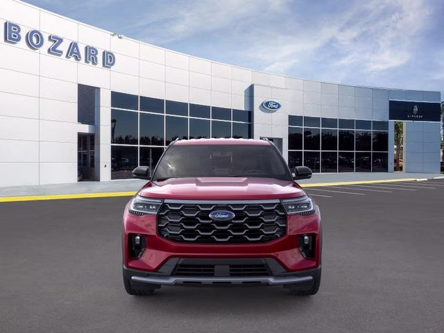 2026 Rapid Red Metallic Tinted Clearcoat Ford Explorer Platinum 4X4 SUV