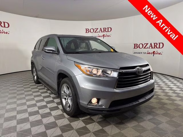 2015 Silver Sky Metallic Toyota Highlander Limited Platinum V6 AWD SUV