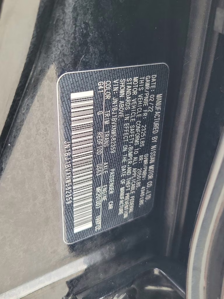 2022 Magnetic Black Pearl Nissan Rogue Sport SV FWD SUV