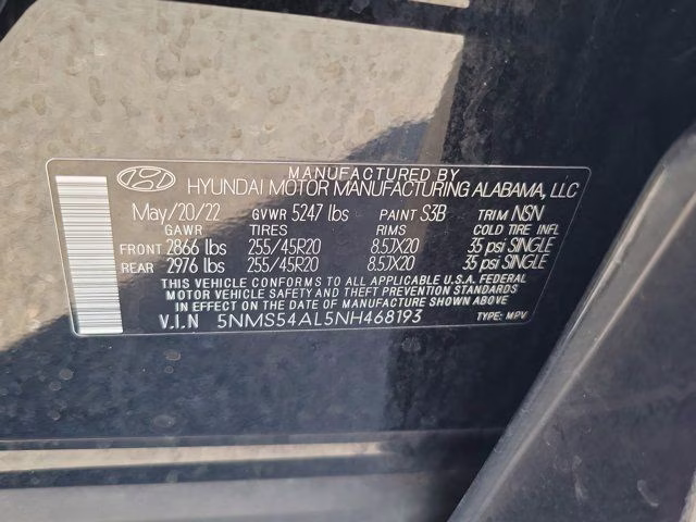2022 Twilight Black Hyundai Santa Fe Calligraphy FWD SUV