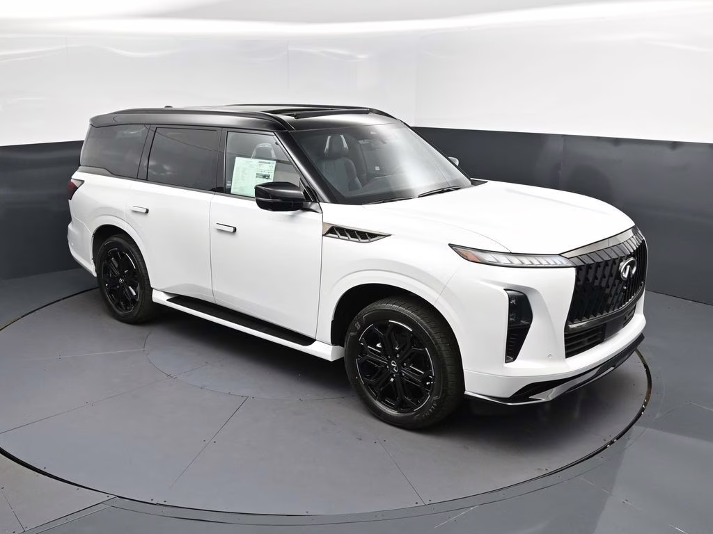 2026 Radiant White/Black Obsidian INFINITI QX80 SPORT 4X4 SUV