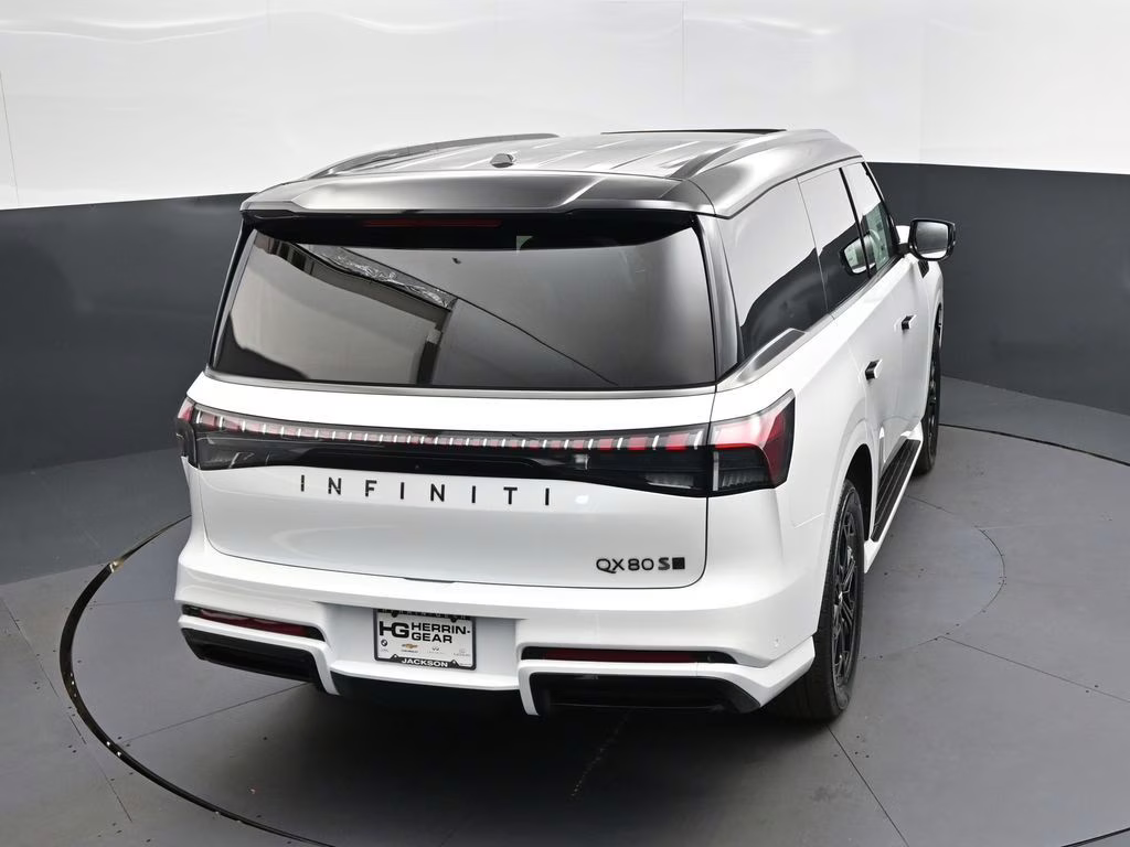 2026 Radiant White/Black Obsidian INFINITI QX80 SPORT 4X4 SUV