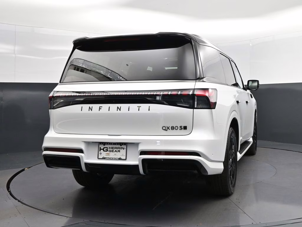 2026 Radiant White/Black Obsidian INFINITI QX80 SPORT 4X4 SUV