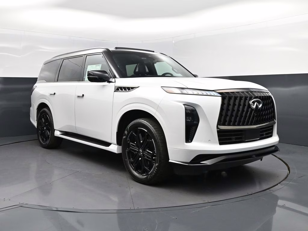 2026 Radiant White/Black Obsidian INFINITI QX80 SPORT 4X4 SUV