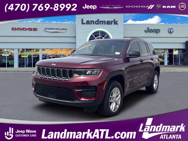 2025 Velvet Red Pearlcoat Jeep Grand Cherokee Laredo X RWD SUV