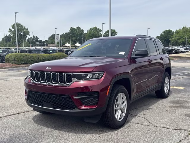 2025 Velvet Red Pearlcoat Jeep Grand Cherokee Laredo X RWD SUV