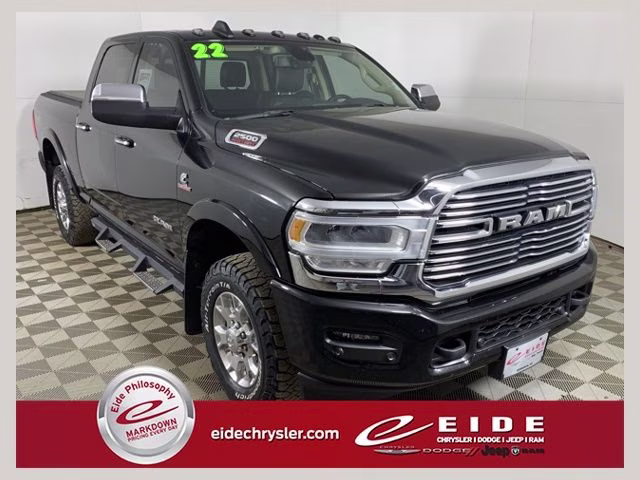 2022 Diamond Black Crystal Pearlcoat Ram 2500 Laramie 4X4 Truck