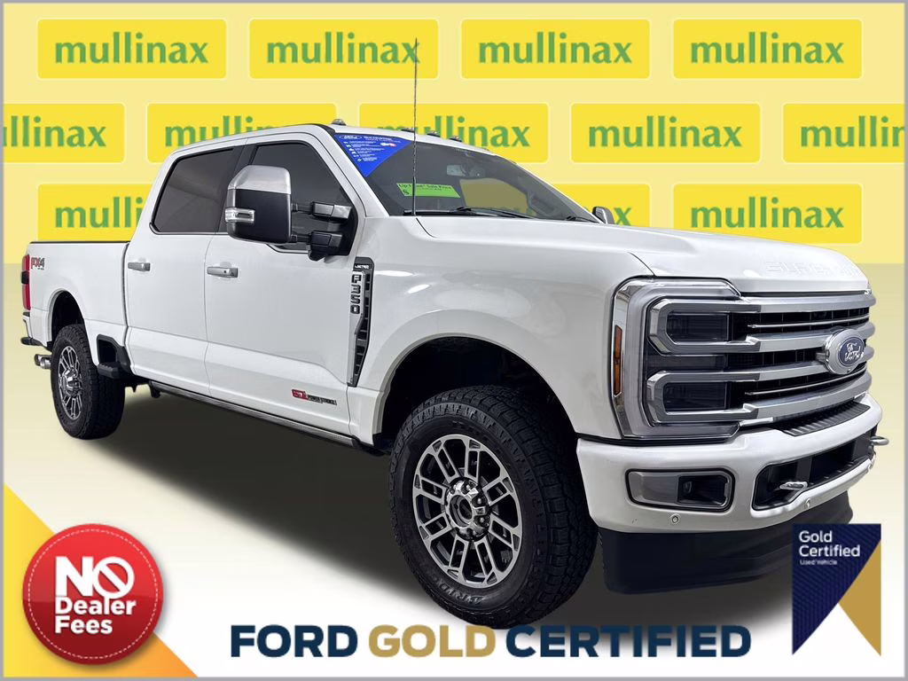 2024 White Metallic Ford Super Duty F-350 SRW Limited 4X4 Truck
