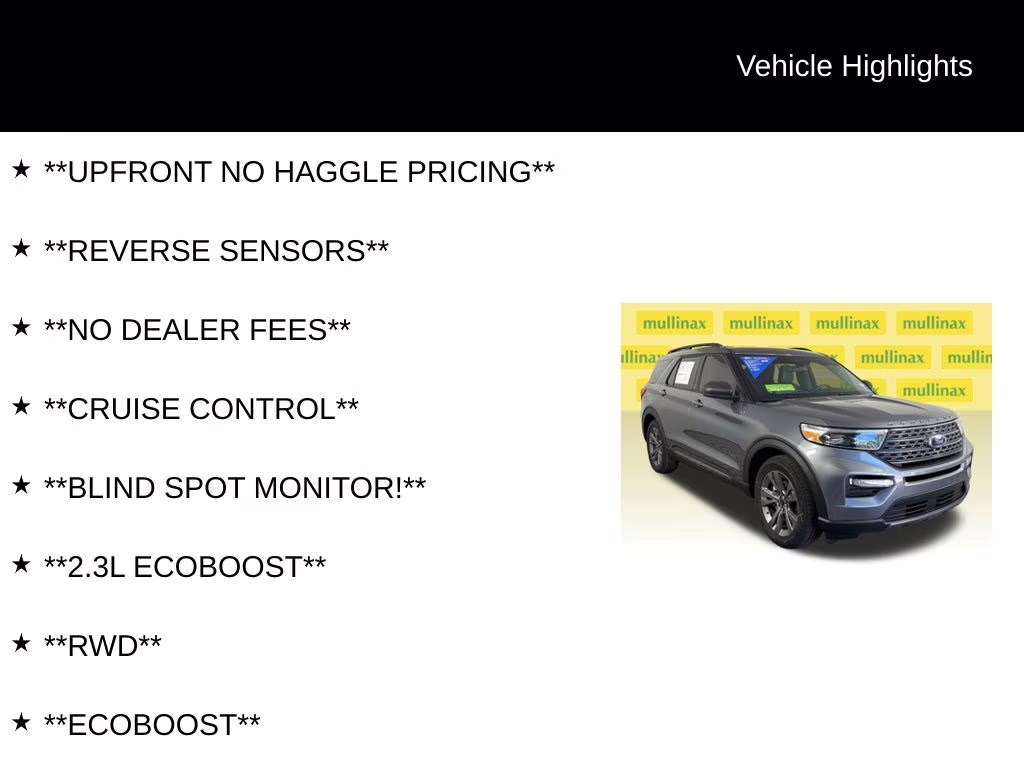 2021 Gray Metallic Ford Explorer XLT RWD SUV