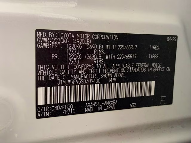 2025 Ice Cap Toyota RAV4 Hybrid LE AWD SUV
